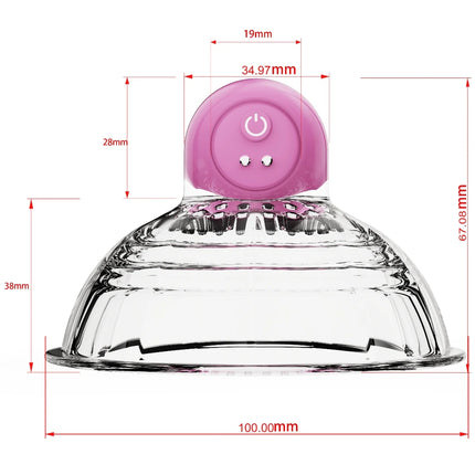 Remote Control Vibrating Nipple Sucker Vibrator for Women Breast Massage Stimulator Nipple Cover BDSM Adult Sex Toys for Couples
