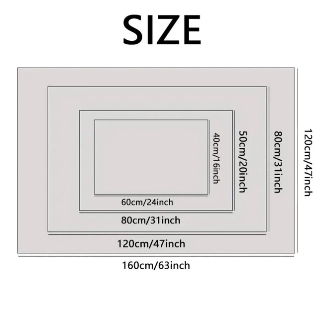 Living Room Carpet Abstract Airport Runway Patterns Machine-washable Floor Mat Anti-slip Soft Study and Bedroom Rug