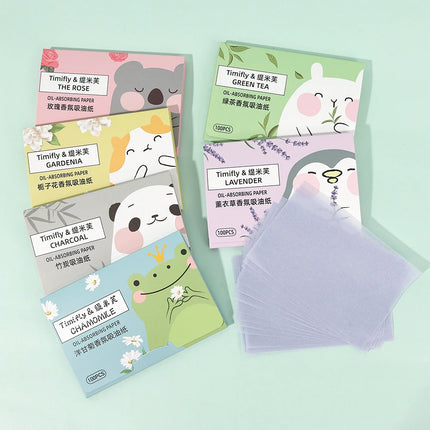 Green Tea Blotting Paper Oil Absorbing Sheets for Oily Skin Oil Control Face Makeup Blotting Paper Natural for Oily Skin Care
