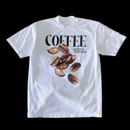 Retro Harajuku Fashion Tee Casual Loose T-shirt Y2K Loose Street Letter Printing Short Sleeve Casual T-shirt Unisex