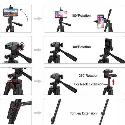 26cm Photo Ringlight Led Selfie Ring Light Phone Remote Control Lamp Photography Lighting With Tripod Stand Holder Youtube Video