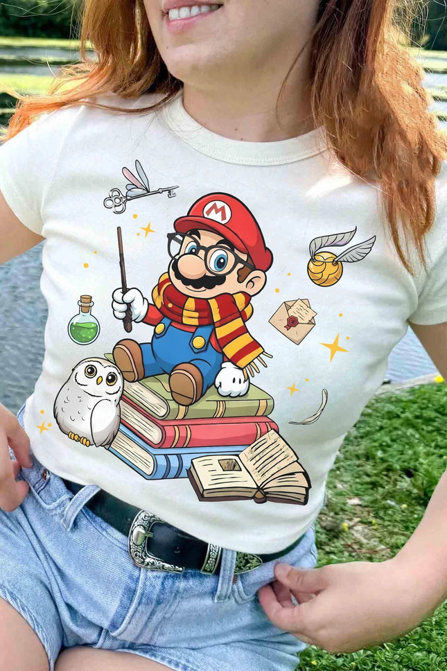 Super Mario Shirt Epic Universe Universal Studio T-shirt 2026 Summer New Men Woman Fashion Overszied Street Y2K Cotton T-shirts