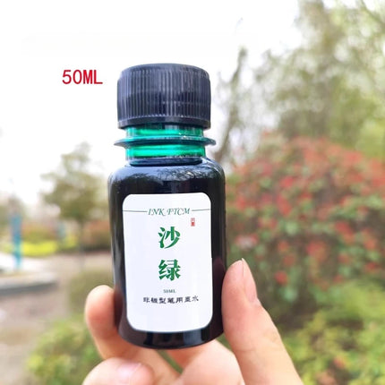 500/50ml 24 Colors Fountain Pen Ink Dip Pen Bottled Ink Refill Cartridge Writing School Supplies Stationery For JINHAO HONGDIAN