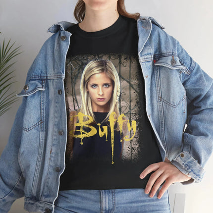 Buffy the Vampire Slayer T-shirt Women Men Oversized Y2k Clothing Streetwear Harajuku High Street Hip Hop Female Male Clothes Tee