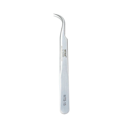 1PC Stainless Steel Lash Tweezers With Fiber Tips High Precision Tweezer Professional for Volume Fans Eyelash Extension