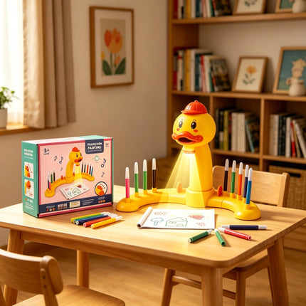 Electric Deer Projection Drawing Board Multi-Functional Writing Board Learning Drawing Can Erase Coloring Educational Toys