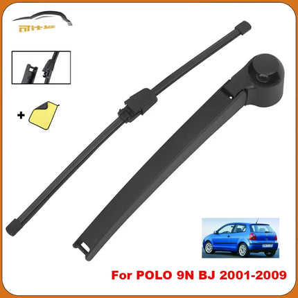 13" Rear Windshield Wiper Arm Blade Set For POLO 9N 2001 2002 2003 2005-2009 Car Accessories