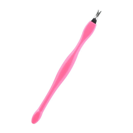 1Pcs Colors Dead Skin Remover Nail Art Fork Cuticle Remover Nipper Pusher Trimmer Stainless Steel Pedicure Nails Care Nail Tools