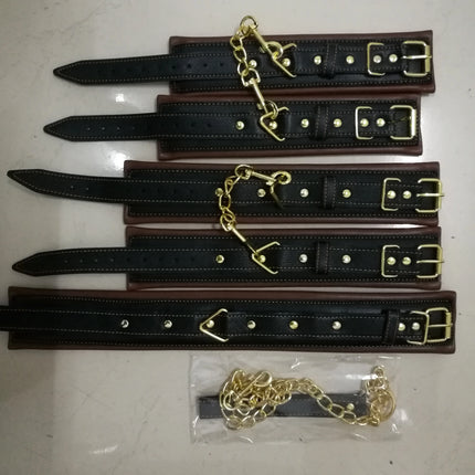 Puppy play Superior Quality Collars Wrist Cuffs Ankle Cuffs for Roleplay, Adult Couples Sex Game, Fetish Bondage Restraints