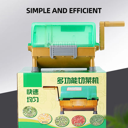 Hand-cranked Chili Slicing Machine Multifunctional Vegetable Cutter Household Portable Pepper Chili Diced Machine