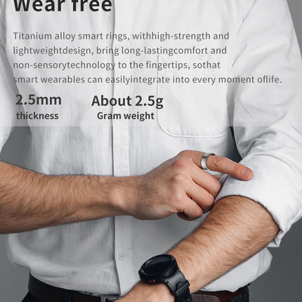 2026 Smart Ring Gesture Control Remote Photo Taking Phone Scrolling IP68 Waterproof Long Battery Life Lightweight Comfort