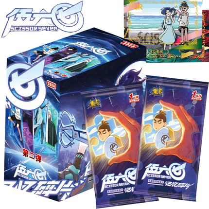 Scissor Seven Collection Cards Chinese Original Animation Popular Character Killer Seven Battle Trading Cards Children Gift Toy