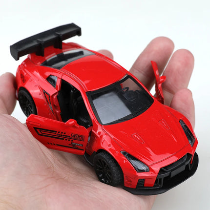 (Bagged) 1/36 Japanese-Style Die-Cast Pull-Back Racing Car Model, Cool Paint Job, Boy's Toy, Metal Die Casting, Decoration.