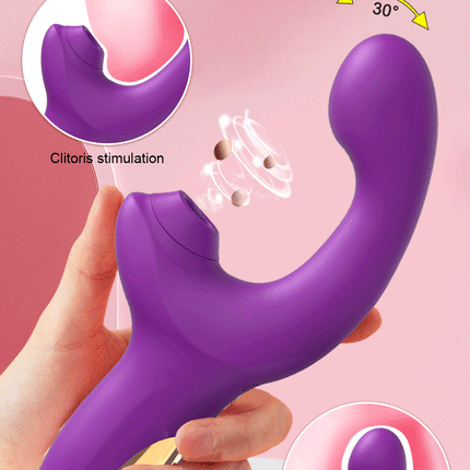 Powerful 20 Speeds Dildo Vibrator Female Clit Sucker Vacuum Clitoris Stimulator Adults Goods Finger Wiggling Sex Toy for Women