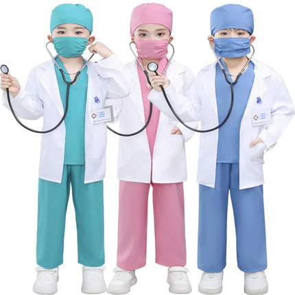 Children's Doctors Nurses Costume Sets Role-playing with Pretend Costumes Preschool Education School Performances