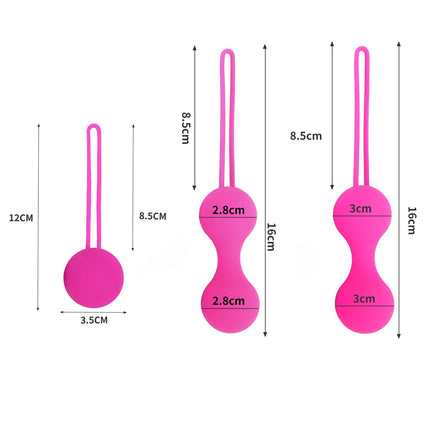 1/2 Bead Vaginal Balls Vibrators for Women Silicone Kegel Balls Vagina Training Tighten Exercise Ben Wa Ball Sex Toys for Womans