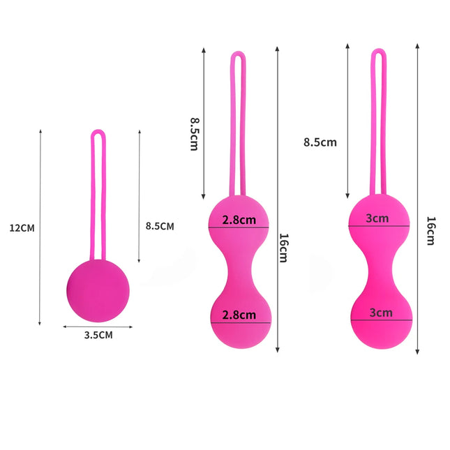Factory Sales Silicone Vagina Balls Vibrator Kegel Ball Ben Wa Ball Vagina Tighten Exercise Sex Toys for Women Vaginal Simulator