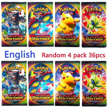 4 Pack Pokemon Cards Team up Sun Moon Thunder English Trading Card Game Evolutions Booster Collectible Kids Toys DESTINED RIVALS