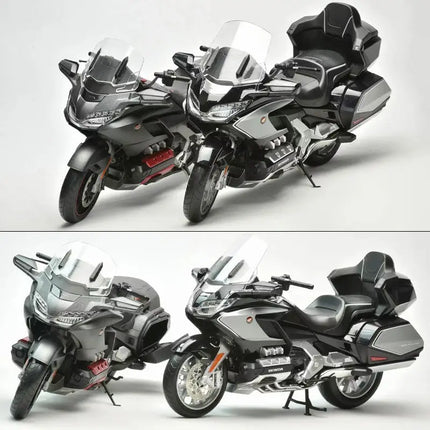 1:11 Honda Gold Wing GL800 2021 Alloy Die Cast Motorcycle Model Vehicle Collection Sound and Light Off Road Autocycle Toys Car