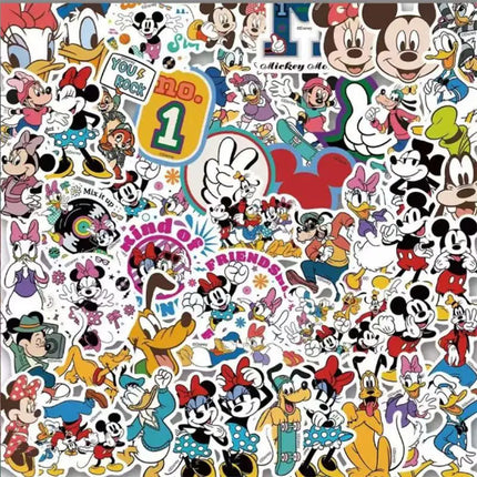 50pcs Disney 3d Graffiti Stickers Mixed Toy Story & Classic Characters Waterproof Decals For Phone Laptop Luggage Diy Kids toy