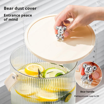 New luxury cold water bottle kettle with faucet Japanese large-capacity household fruit tea drinks cold water bucket picnic set