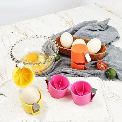 1PC Creative Egg Separator Tool Plastic Non-Stick Hand Eggs Breaker Multifunctional Convenient Baking Cooking Aid Kitchen Gadget