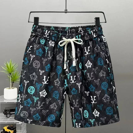 Men Summer Luxury Floral Beach Shorts Quick Dry Casual Boardshort Fashion Designer  Swim Outdoor Sports Vacation Short Pants