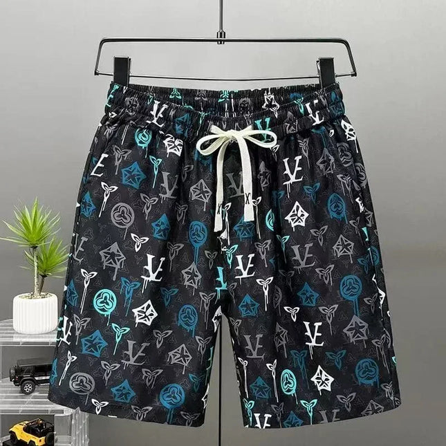 Men Summer Luxury Floral Beach Shorts Quick Dry Casual Boardshort Fashion Designer  Swim Outdoor Sports Vacation Short Pants