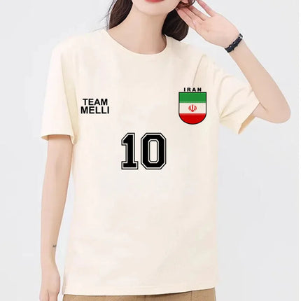 2026 Iran Tshirt Women Funny Clothing Sleeve T-shirt Clothing Tops Tees Aesthetic Clothes Harajuku Tshirt Female