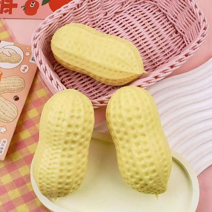 Peanut Stress Ball Soft Squeeze Toy ASMR Sensory Squishy Fidget Toy Anti-Stress Gift for Kids Adults Anxiety Relief