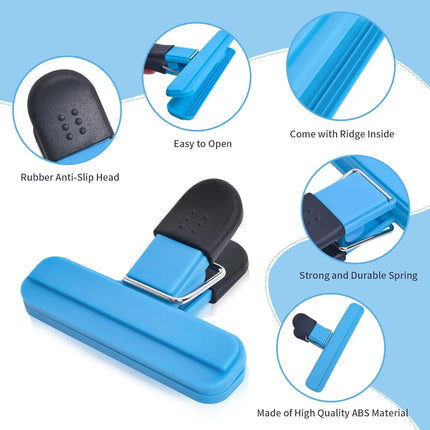 3-12PCS Multi Purpose Sealing Clip Durable Kitchen Snack Holder Food Bag Clip Storage Organizer Moisture-proof And Leak Proof