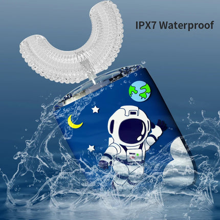 Automatic Children's Cartoon Electric Toothbrush U Type for Kids 360Degrees Sonic Toothbrush Rechargeable Smart Timer Waterproof