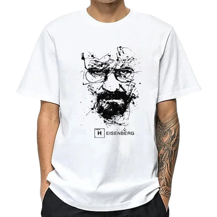 Men's Fashion Casual Top Quality 100% Cotton Breaking Bad T-Shirts Men Heisenberg Camisetas Hombre Men Cool Tee Shirt Tops