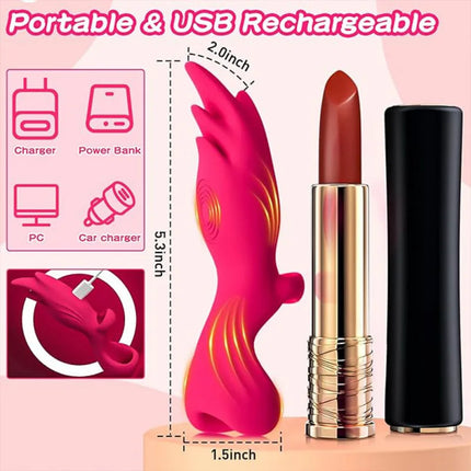 Rabbit Finger Vibrator for Women Vagina Vibrator Clitoris Nipples Stimulator Female Masturbator Interaction Sex Toy for Couples