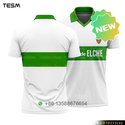 TESM Summer POLO Shirt Men Summer Sports V-neck T-shirt Street Trendy Short Sleeve 3D HD Print T-shirt