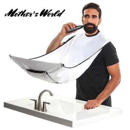 Men's Shave Beard Collector Non-Stick Beard Shaving Cape With Strong Suction Cup Men Gift Beard Gathering Cloth Bib Apron