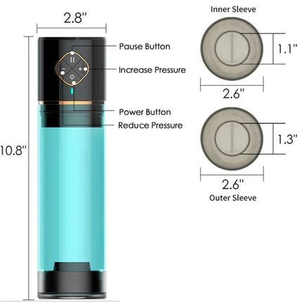 Water Bath Penis Enlargement Vacuum Pump Electric Male Masturbator Cup Penis Delay Training with Spa Sex Machine For Man toys 18