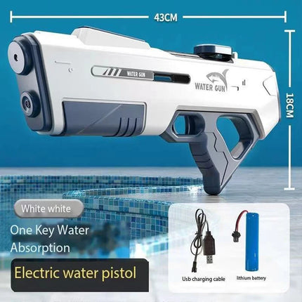 Electric Water Guns For Adults Powerful Squirt Automatic Water Suction Water Blasters Summer Outdoor Beach Toy Water Play Toys