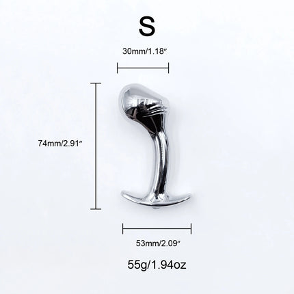 1pcs, Metal dildo anal plug, gem base butt plug, outdoor wear anchor close-fitting design, male and female masturbators, adult s