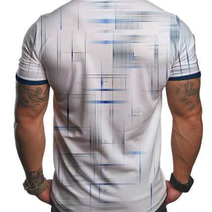 3D Digital Printed Polo Shirt Men's Top Summer Casual Short Sleeved Polo Shirt Men's Summer Clothing Design Button Details