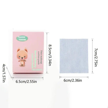 {CC44} 50/100 Pcs Thin Cotton Pads Soft Cotton Stretch Disposable For Face Wash Nail Polish Remover Cosmetic Makeup Tools
