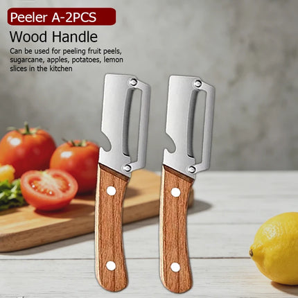 Stainless Steel 3-in-1 Kitchen Peeler Multifunction Kitchen Vegetable Peeler Fruit Slicing Knife Bottle Opener Specific Peeler