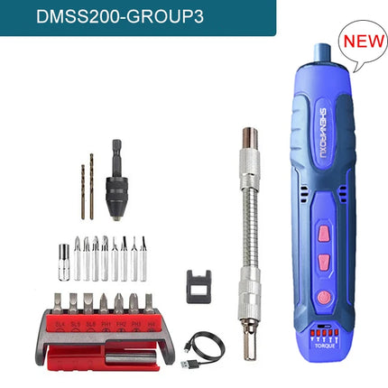 Cordless Electric Screwdriver Rechargeable 1300mah Lithium Battery Mini Drill 3.6V Power Tools Set Household Maintenance Repair