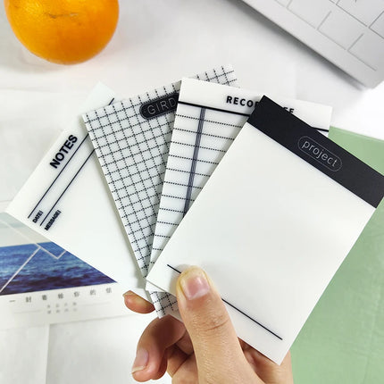 200 Sheets Transparent Waterproof Posted It Sticky Note Pads Notepads Posits for School Stationery Office Supplies