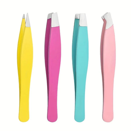 MINI Eyebrow Tweezers Facial Hair Removal Clips Stainless Steel Eyebrow Eyelash Makeup Tweezers Beauty Tools