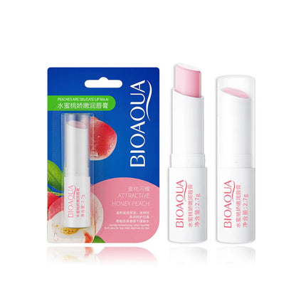 BIOAQUA Natural Fruits Lip Balm Moisturizing Jelly Nourishing Skin Care Lipstick Non-Stick Long-lasting Lips Care Cosmetics
