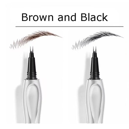 Two Fork Eyebrow Pencil Waterproof Non-smudging Extremely Liquid Eyeliner Non-fading Three-dimensional Eyebrow Pencil makeup