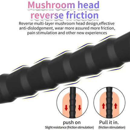 Reusable Long Hollow Silicone Urethral Catheter Male Dilator Plug Adult Pleasure Toys for Men