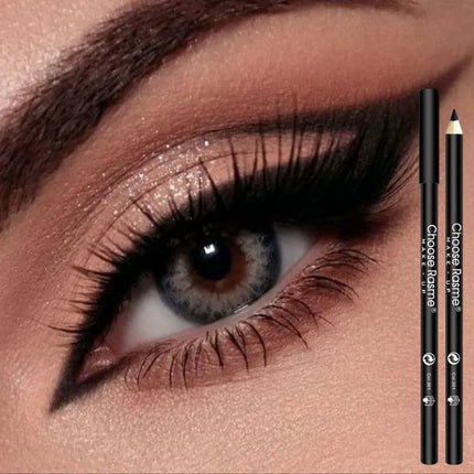 1-20Pcs Waterproof Eyeliner Pencil Long-Lasting High Pigmented Black Wooden Eyeliner Eyebrow Pen Hard Refill Smooth Eyes Makeup