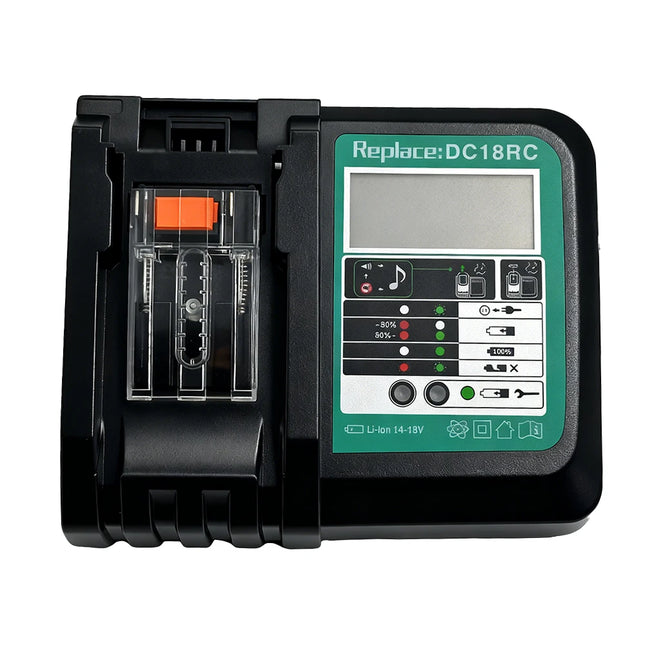 Replacement for Makita 14.4V - 18V Fast Battery Charger DC18RC for Makita Li-ion Battery BL1860 BL1850 3.0 A with LED Display